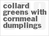 recipe for collard greens with cornmeal dumplings