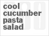 recipe for cool cucumber pasta salad