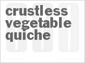 recipe for crustless vegetable quiche