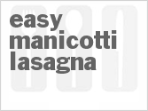 recipe for easy manicotti lasagna