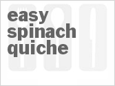 recipe for easy spinach quiche