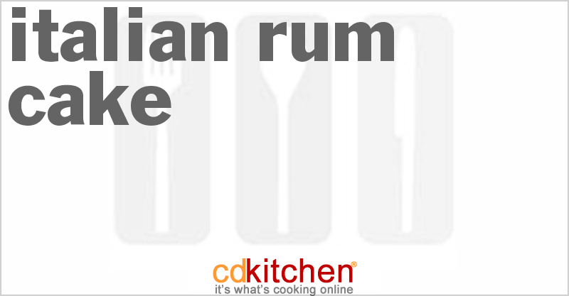 Italian Rum Cake - CDKitchen.com
