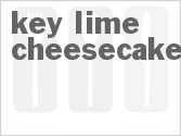 recipe for key lime cheesecake