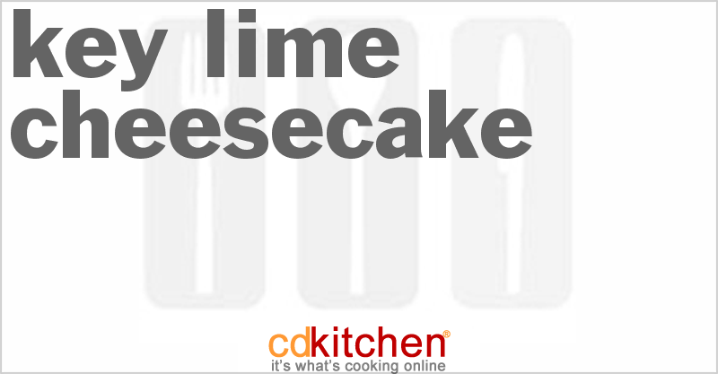 Key Lime Cheesecake - CDKitchen.com