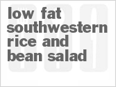 recipe for low fat southwestern rice and bean salad