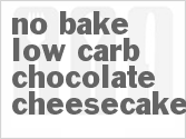 recipe for no bake low carb chocolate cheesecake