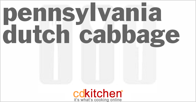 Pennsylvania Dutch Cabbage - CDKitchen.com
