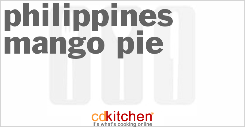 Philippines Mango Pie - CDKitchen.com
