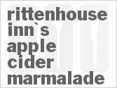 recipe for rittenhouse inn's apple cider marmalade
