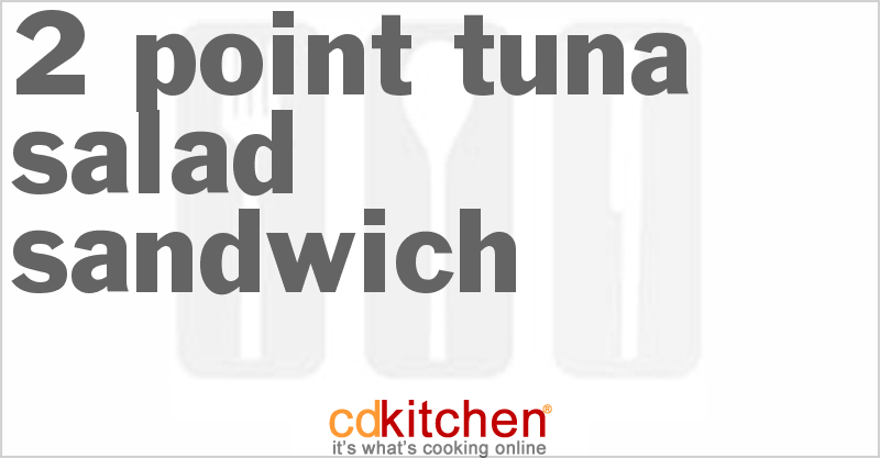 2 Point Tuna Salad Sandwich - CDKitchen.com