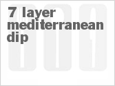 recipe for 7 layer mediterranean dip