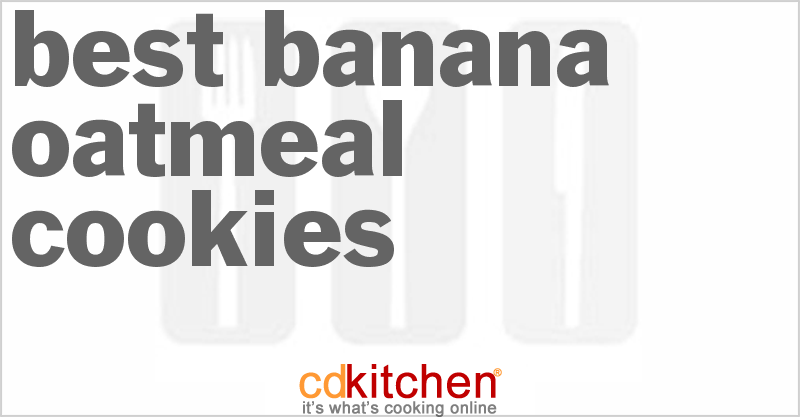 Best Banana Oatmeal Cookies - CDKitchen.com
