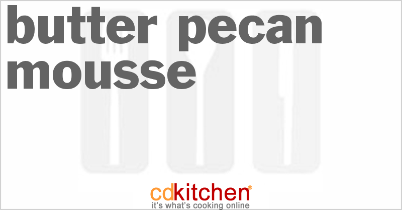 Butter Pecan Mousse - CDKitchen.com