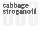 recipe for cabbage stroganoff