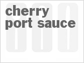recipe for cherry port sauce