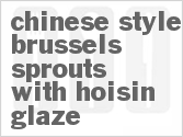 recipe for chinese-style brussels sprouts with hoisin glaze