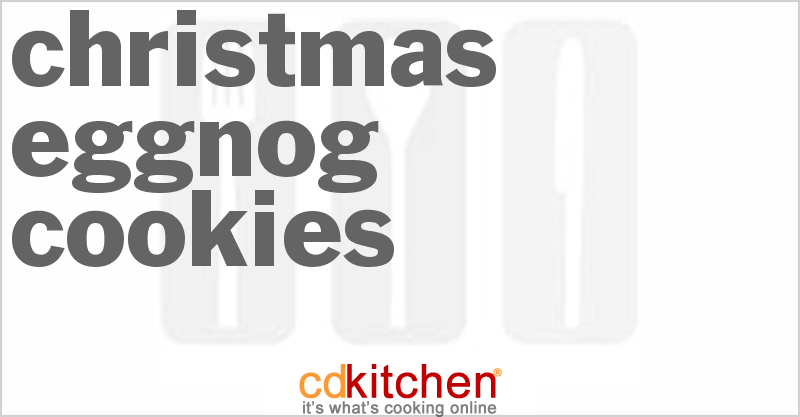 Christmas Eggnog Cookies - CDKitchen.com