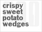 recipe for crispy sweet potato wedges