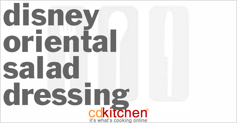 Disney Asian Salad Dressing - CDKitchen.com