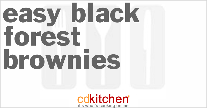 Easy Black Forest Brownies - CDKitchen.com