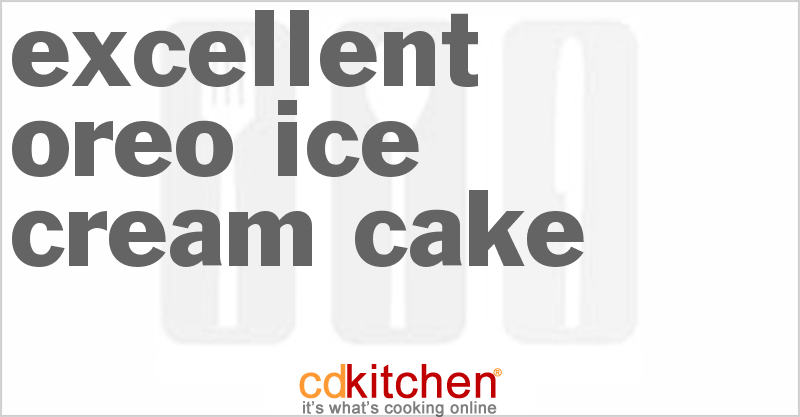 Excellent Oreo Ice Cream Cake - CDKitchen.com