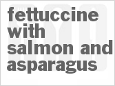 recipe for fettuccine with salmon and asparagus