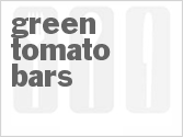 recipe for green tomato bars