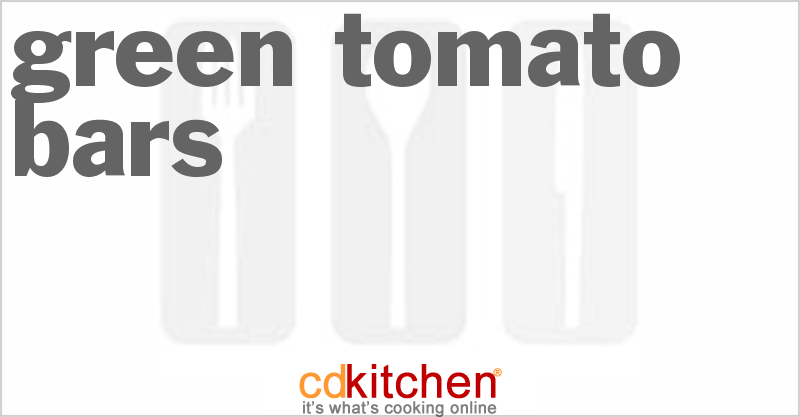 Green Tomato Bars - CDKitchen.com