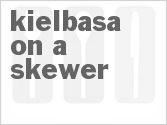 recipe for kielbasa on a skewer