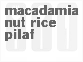 recipe for macadamia nut rice pilaf
