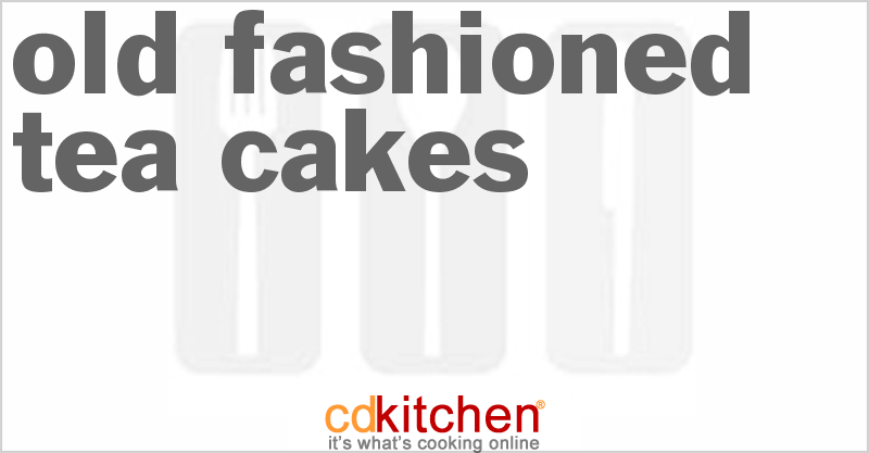 Old Fashioned Tea Cakes - CDKitchen.com