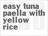 recipe for easy tuna paella with yellow rice