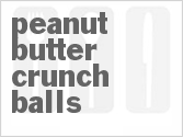 recipe for peanut butter crunch balls