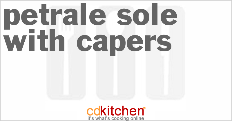 Petrale Sole With Capers - CDKitchen.com