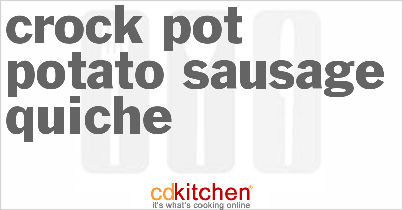 Potato-Sausage Quiche - CDKitchen.com