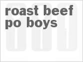 recipe for roast beef po-boys