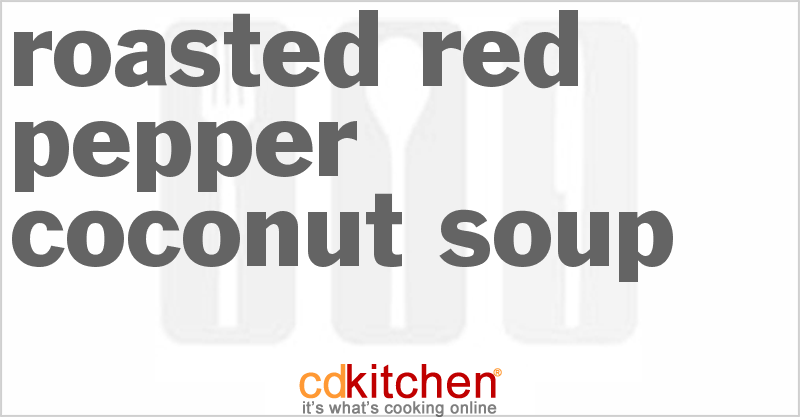 Roasted Red Pepper Coconut Soup - CDKitchen.com