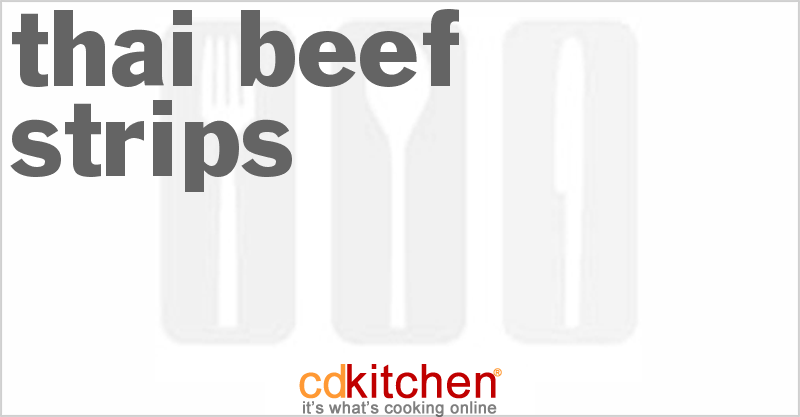 Thai Beef Strips - CDKitchen.com