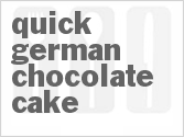 Quick German Chocolate Cake