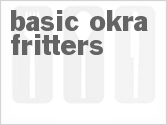 recipe for basic okra fritters