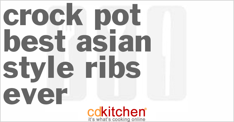 Best Asian Style Ribs Ever - CDKitchen.com