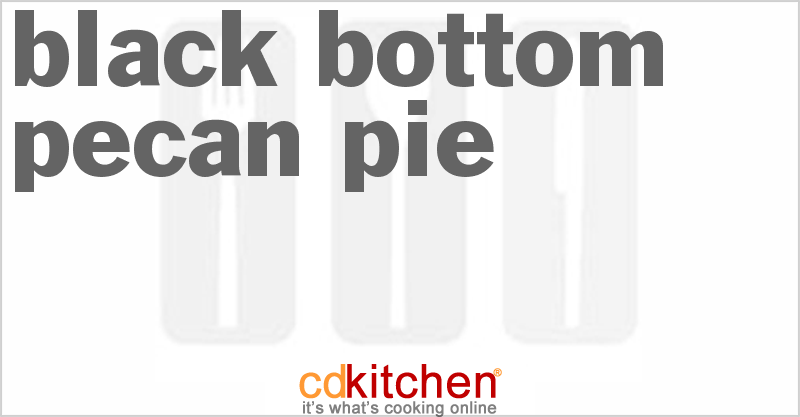 Black Bottom Pecan Pie - CDKitchen.com