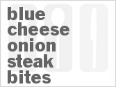 recipe for blue cheese-onion steak bites