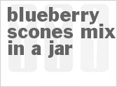 recipe for blueberry scones mix in a jar