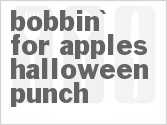 recipe for bobbin' for apples halloween punch