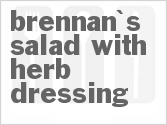 recipe for brennan's salad with herb dressing