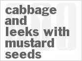 recipe for cabbage and leeks with mustard seeds