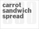 recipe for carrot sandwich spread