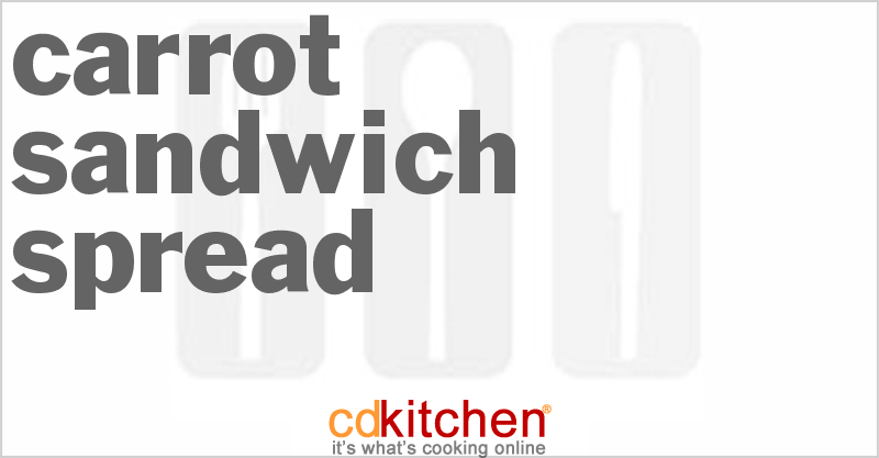 Carrot Sandwich Spread - CDKitchen.com