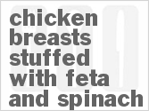 recipe for chicken breasts stuffed with feta and spinach